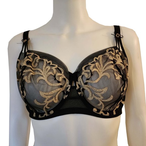 Vintage Felina Lace Embroidered Bra